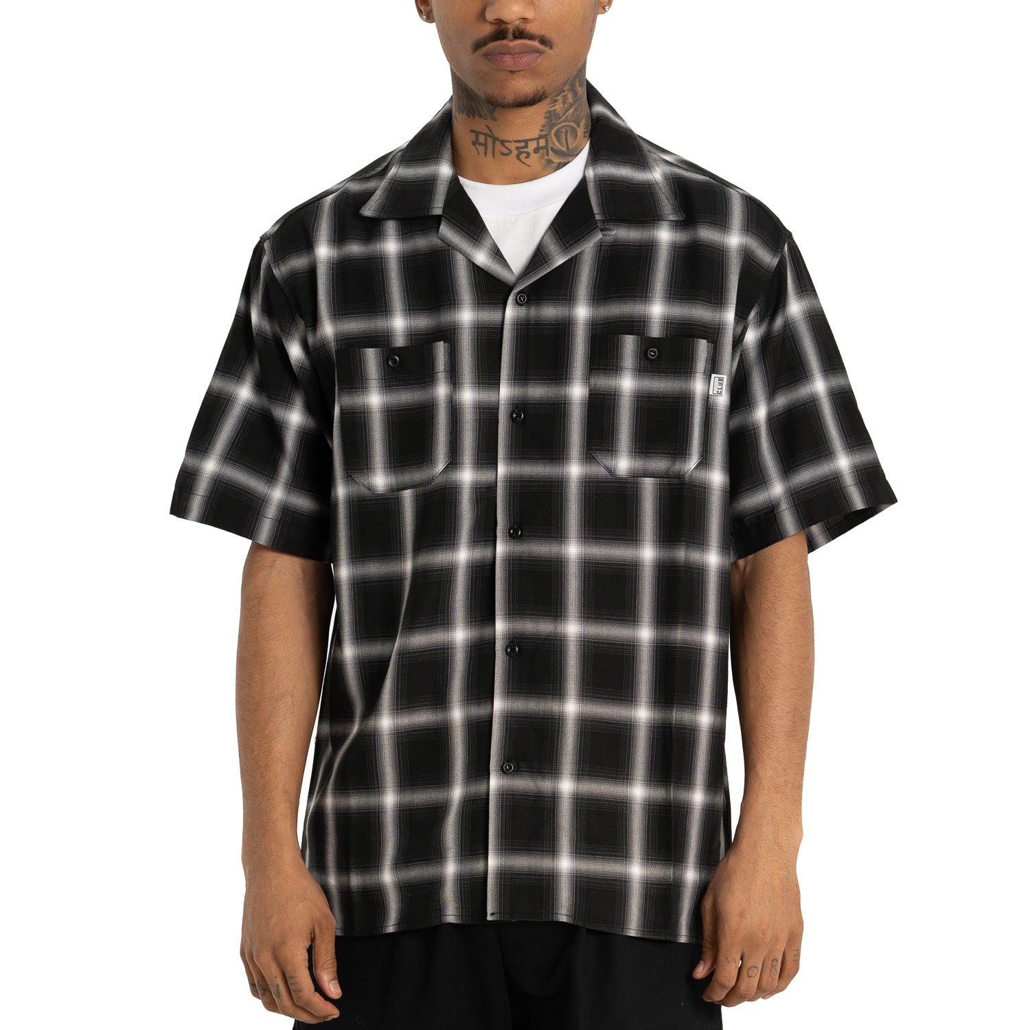 Pro Club Men's Comfort Ombre Checker Short Sleeve Shirt