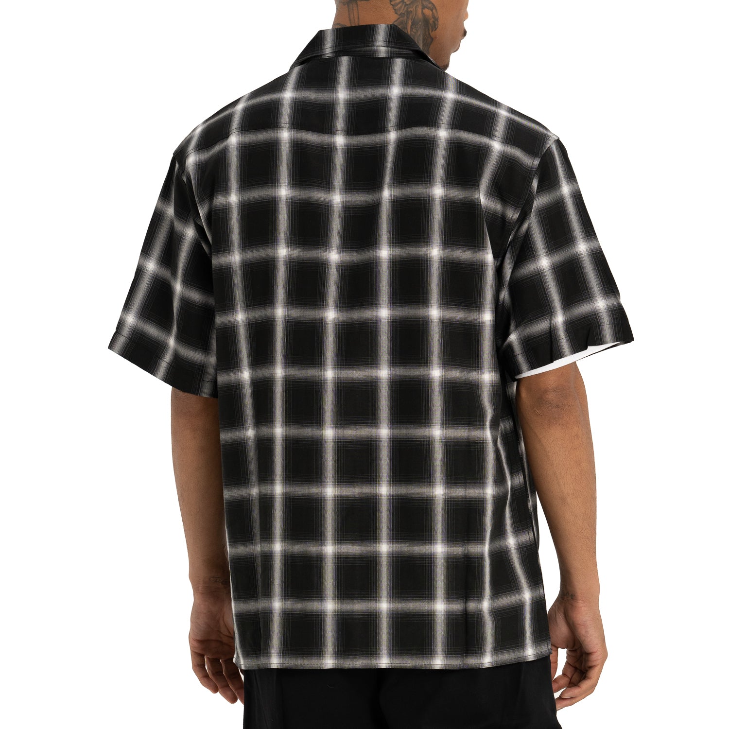 Pro Club Men's Comfort Ombre Checker Short Sleeve Shirt