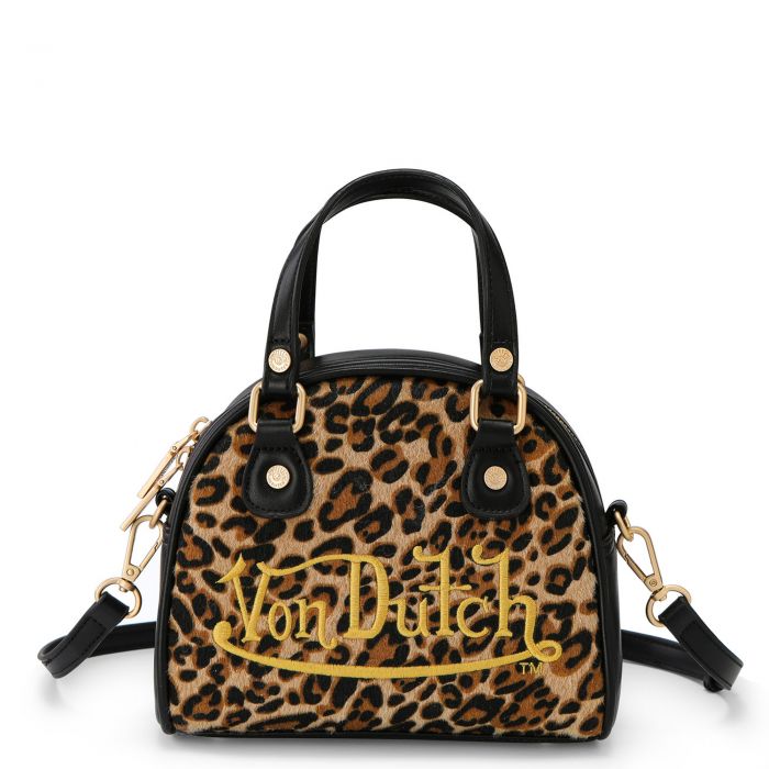 Von Dutch Classic Leopard Bowling Bag