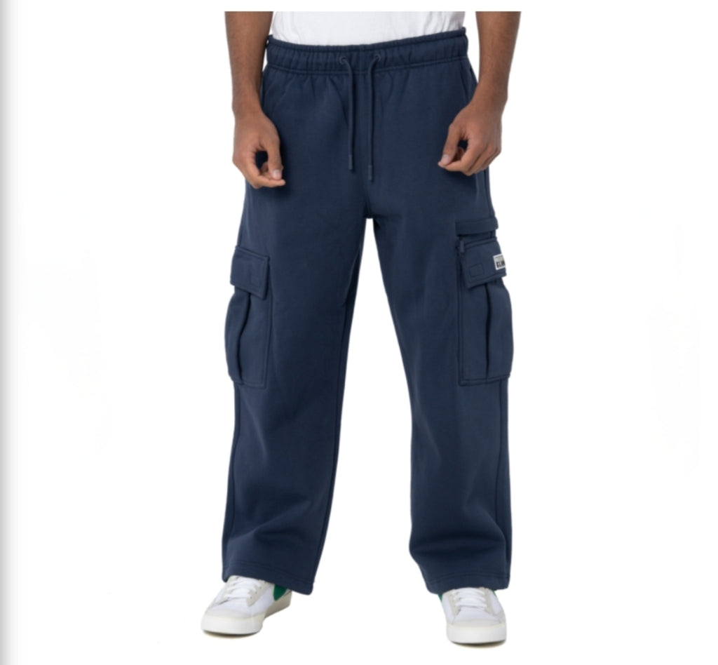Pro Club Men's Heavyweight Basic Open Leg Cargo Sweatpants