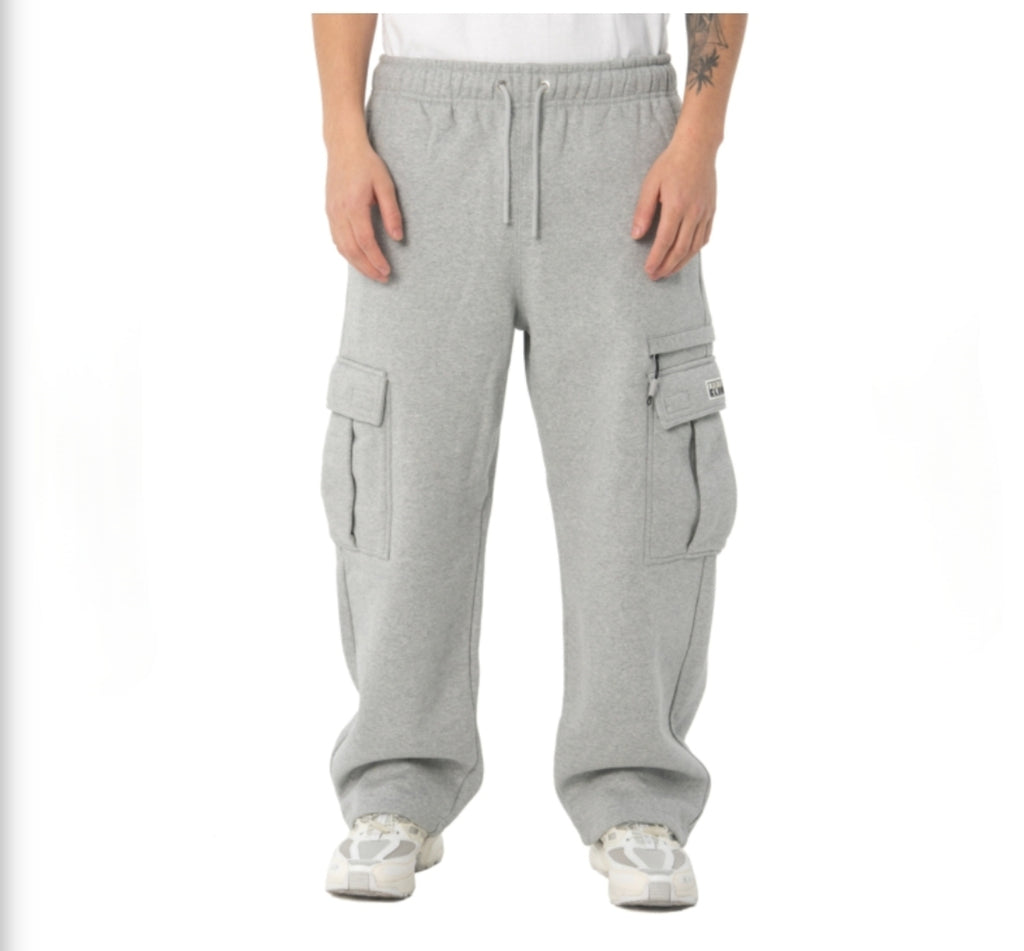 Pro Club Men's Heavyweight Basic Open Leg Cargo Sweatpants