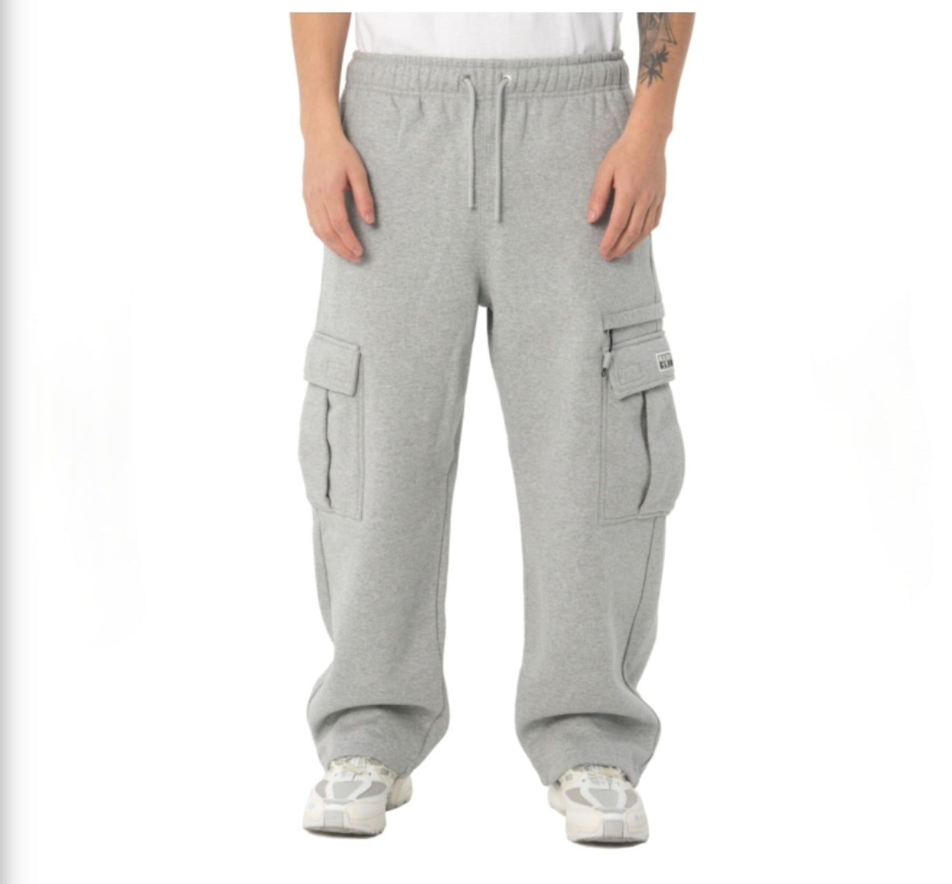 Pro Club Men's Heavyweight Basic Open Leg Cargo Sweatpants