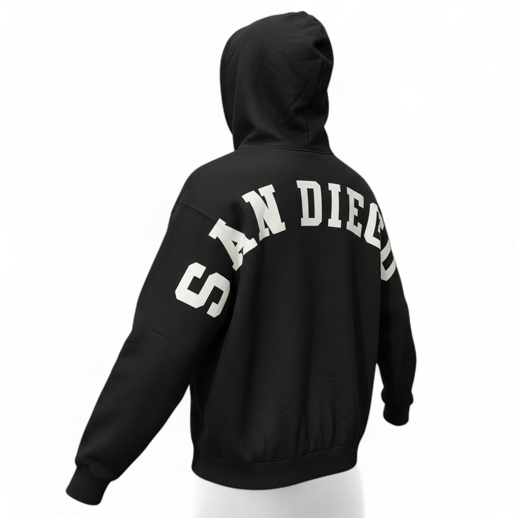Padres Hoodie - Black & White