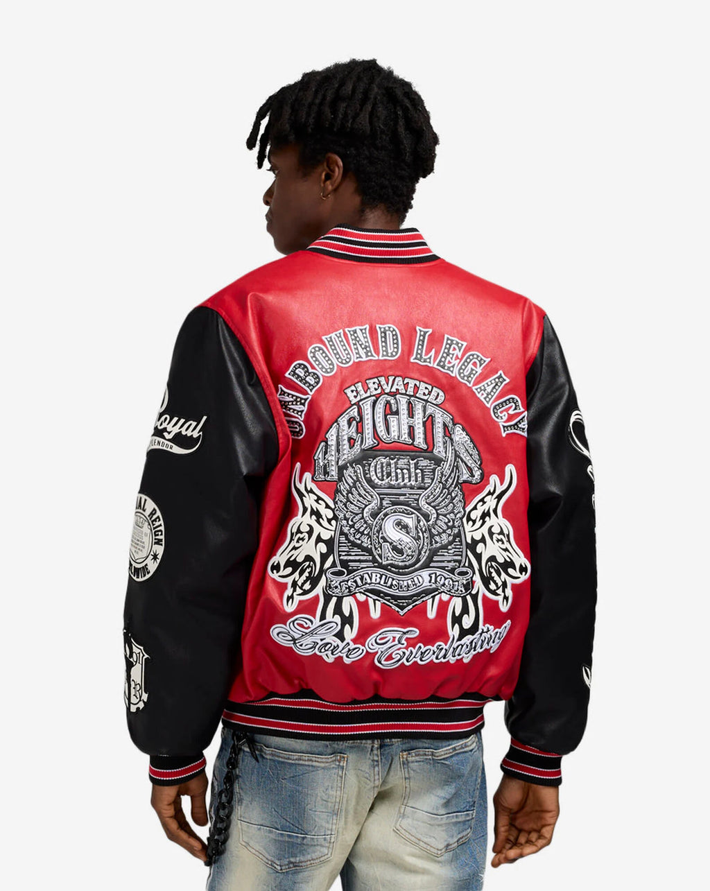 Smoke Rise Men's Legacy PU Varsity Jacket