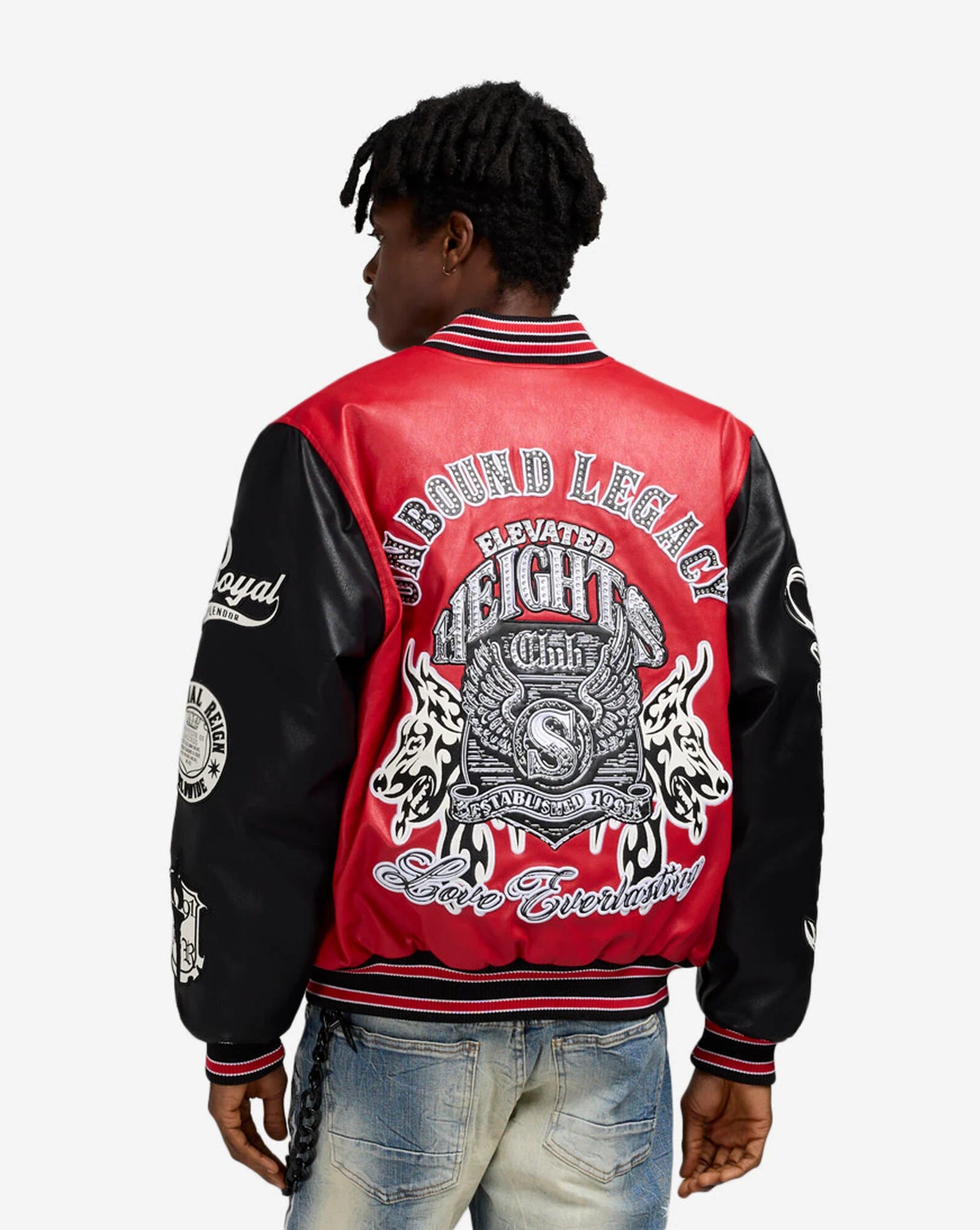 Smoke Rise Men's Legacy PU Varsity Jacket