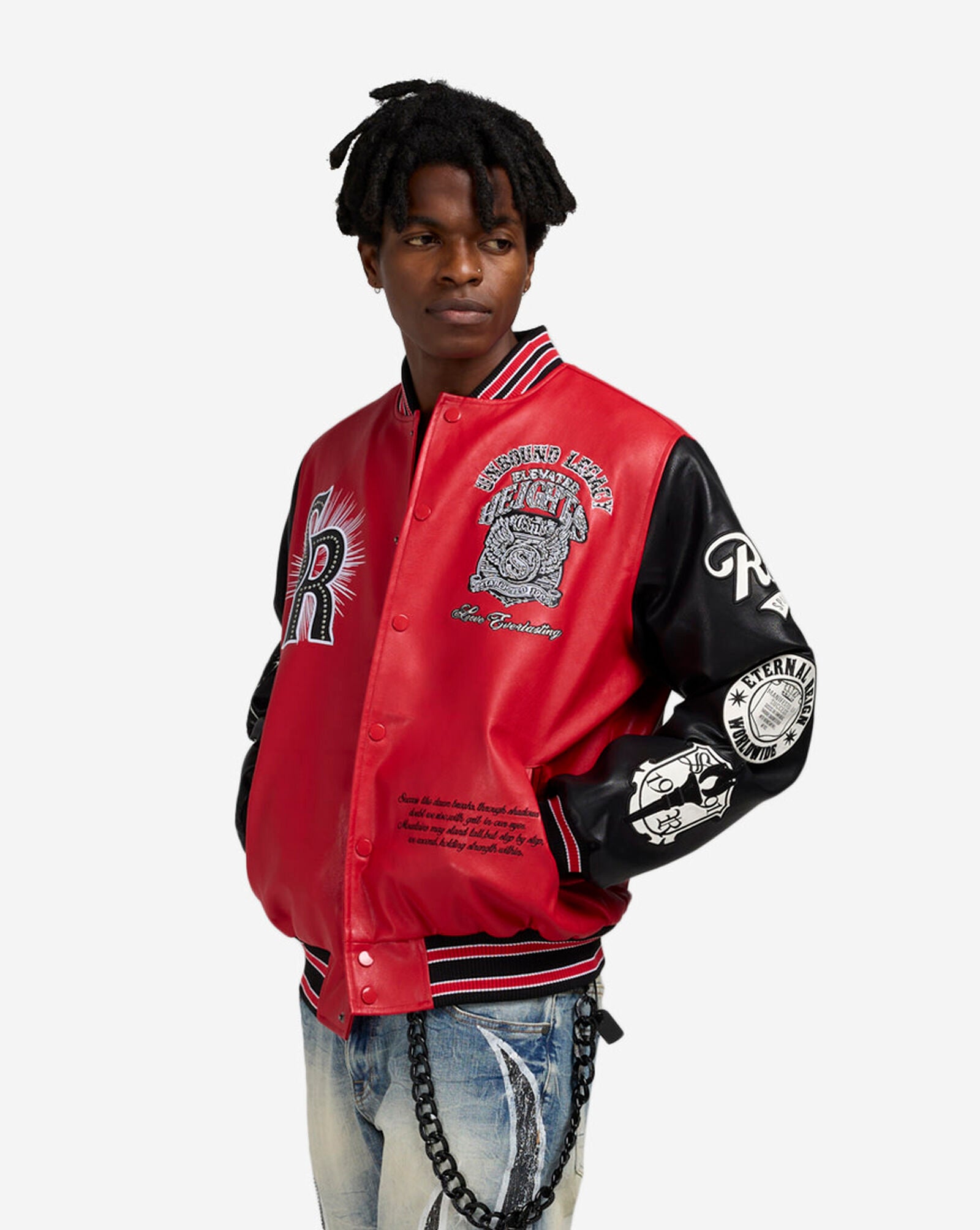 Smoke Rise Men's Legacy PU Varsity Jacket