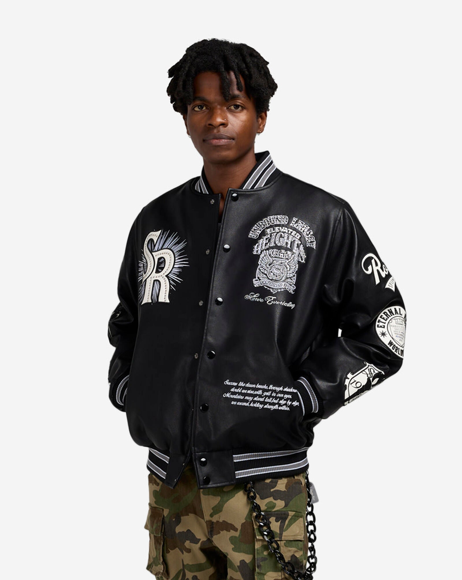 Smoke Rise Men's Legacy PU Varsity Jacket