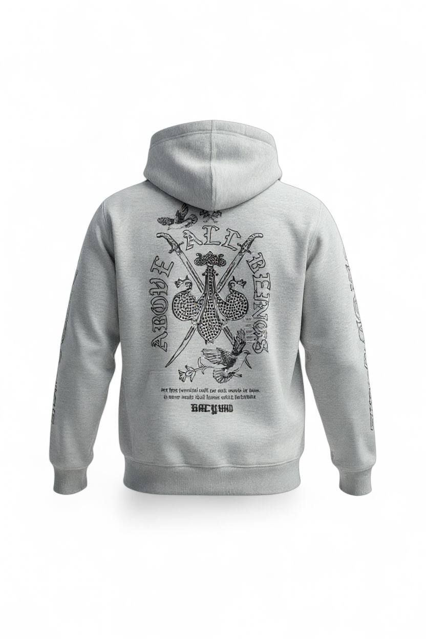 Highly Undrtd Above All Graphic Zip Up Hoodie