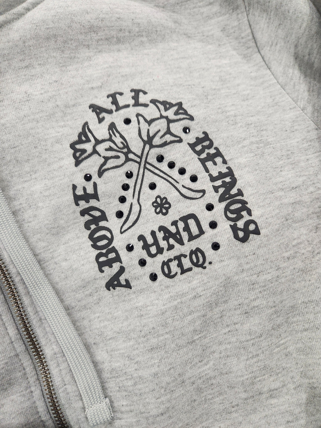 Highly Undrtd Above All Graphic Zip Up Hoodie