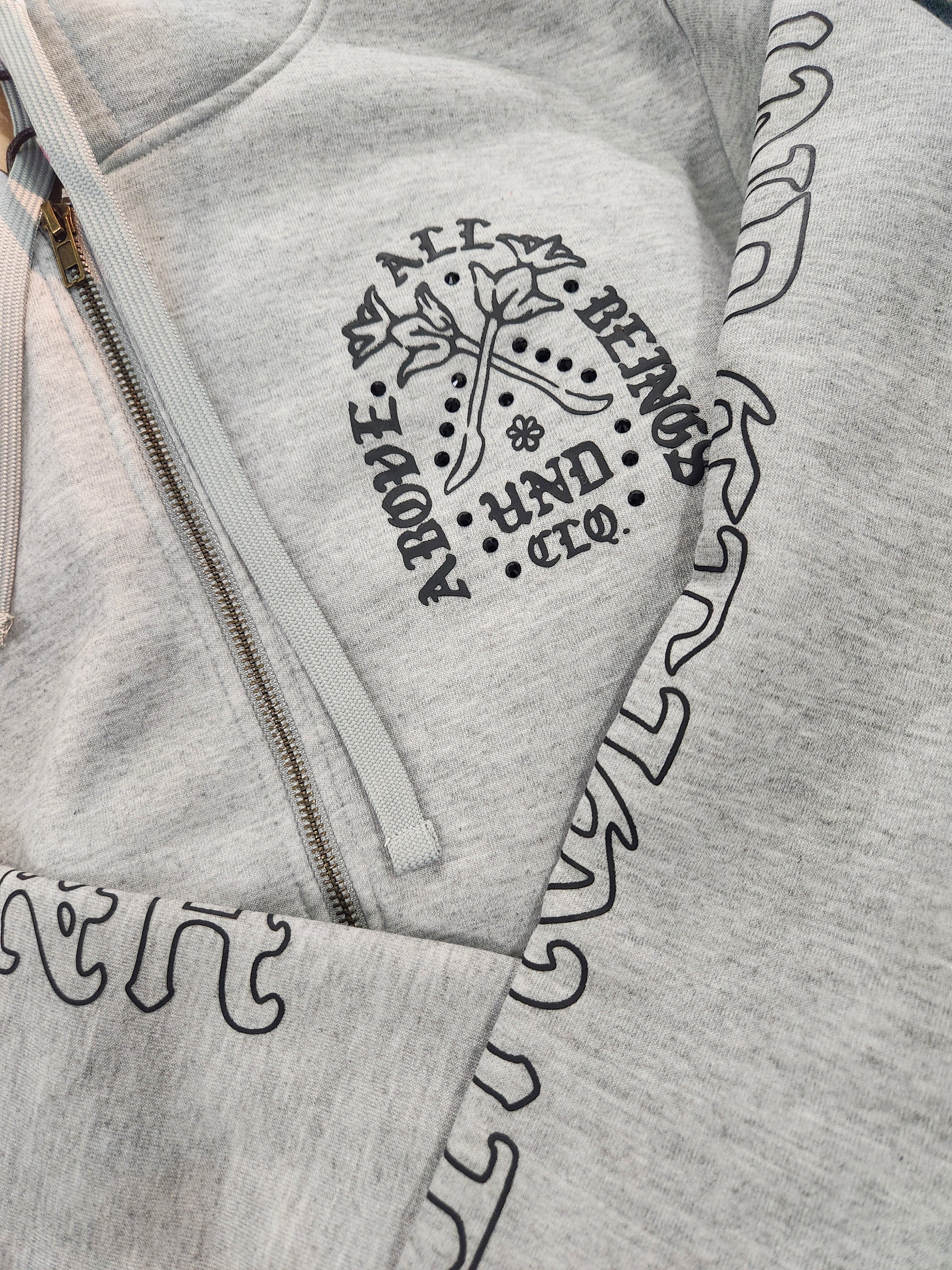 Highly Undrtd Above All Graphic Zip Up Hoodie