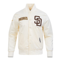 Padres Souvenir Men's Satin Jacket - Eggshell