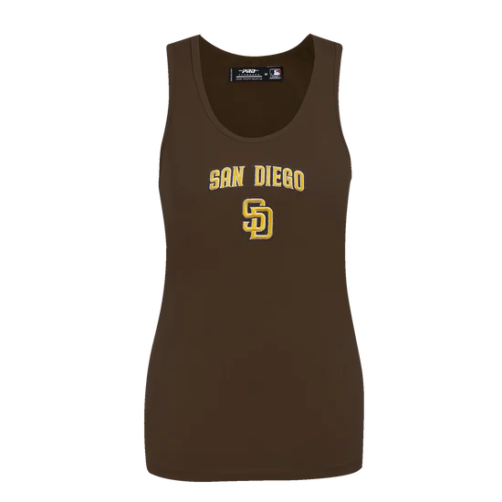 Padres Classic Women's Relaxed Fit Racerback - Brown