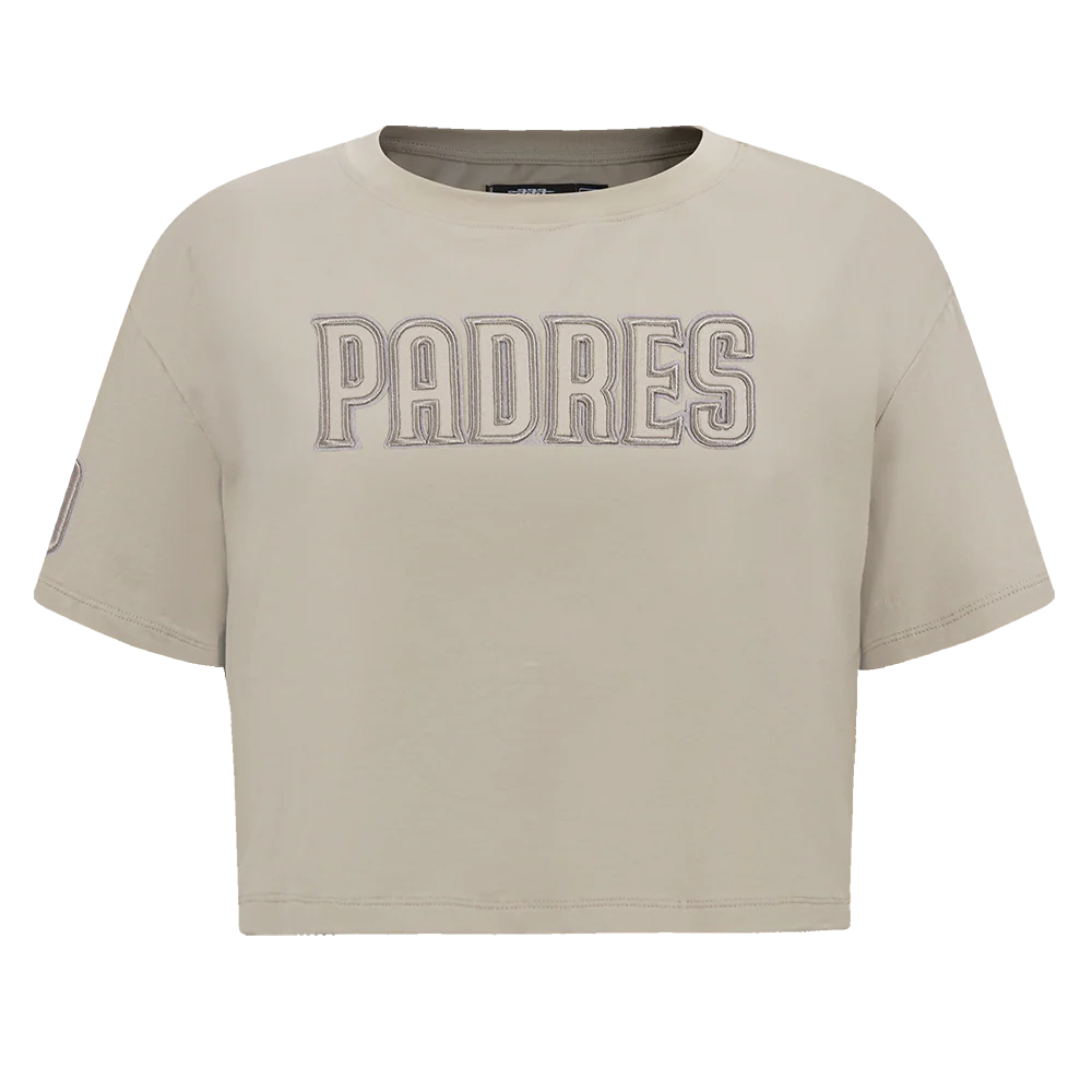 Padres Neutral Women's Boxy Top - Taupe
