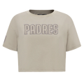 Padres Neutral Women's Boxy Top - Taupe