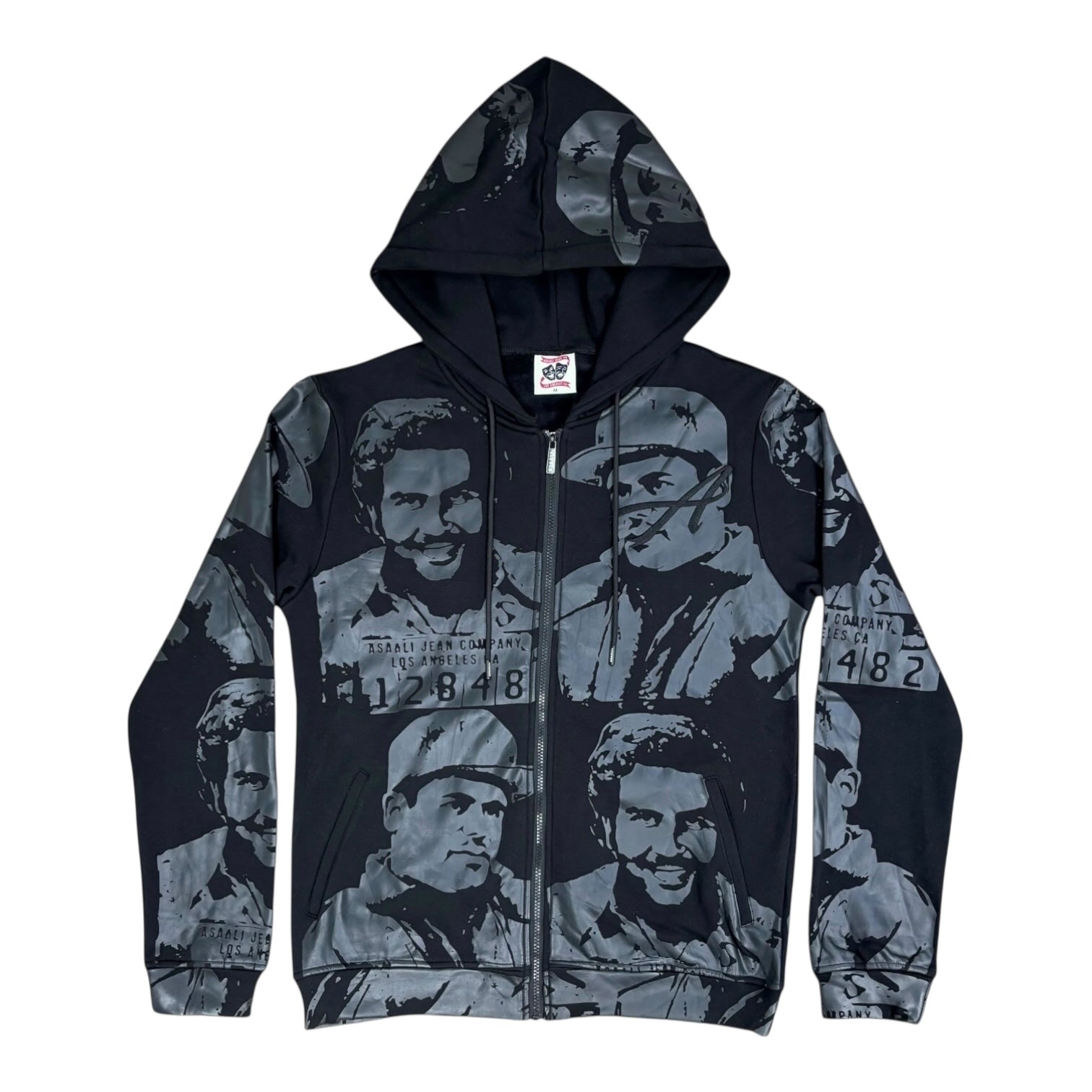 Asaali Black Monochrome Cartel Hoodie