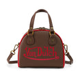 Von Dutch Brown & Red Two-Tone Bowling Bag