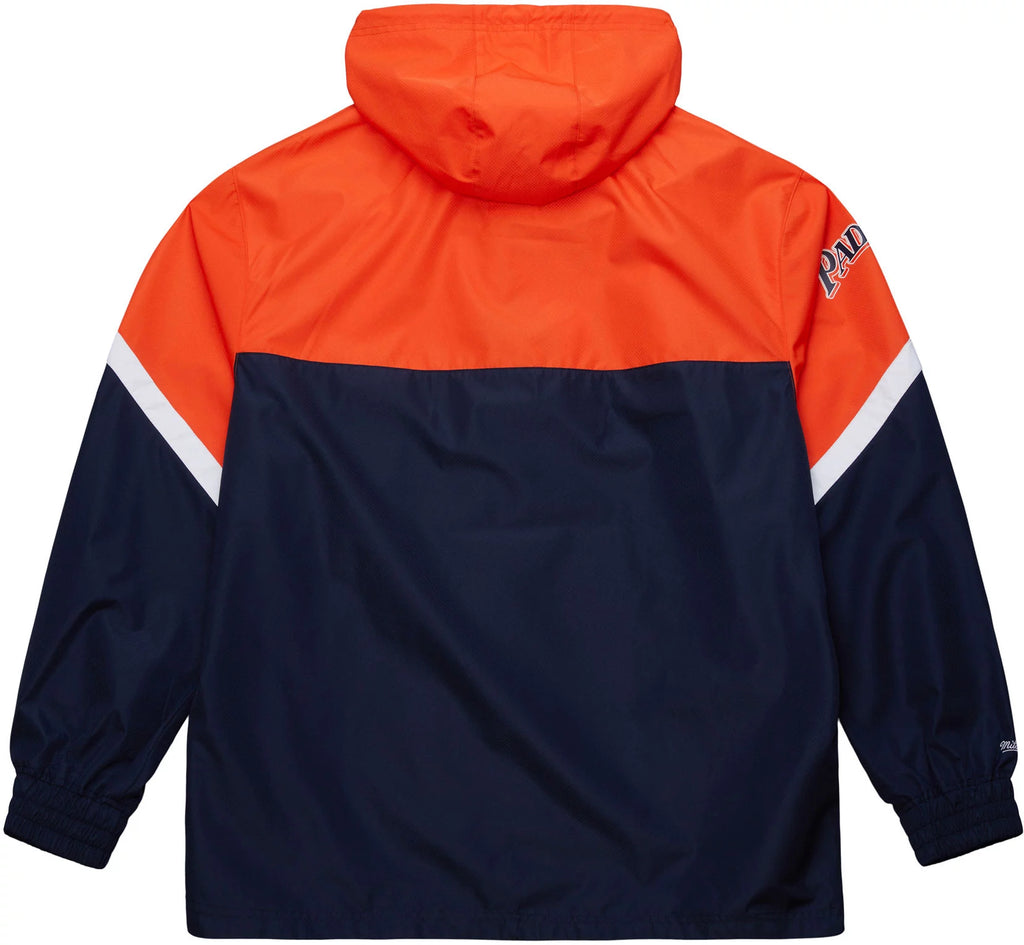 Mitchel & Ness Padres Quarter-Zip Windbreaker - Navy & Orange