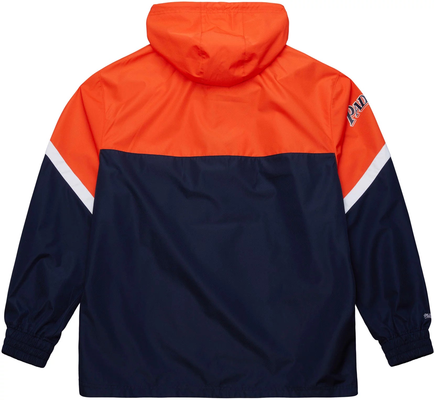 Mitchel & Ness Padres Quarter-Zip Windbreaker - Navy & Orange