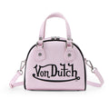 Von Dutch Pink & Black Two-Tone Bowling Bag